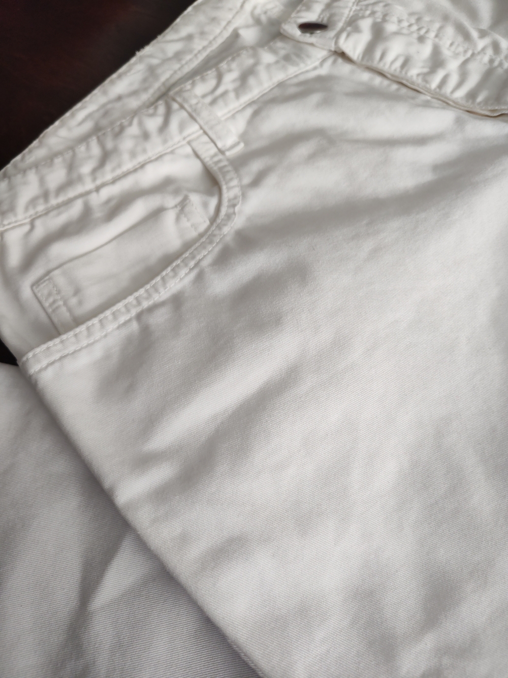 PRADA Milano Men’s White Denim Logo Jeans Button Fly Size 34x30 Vtg Y2k Archive - Picture 16 of 16